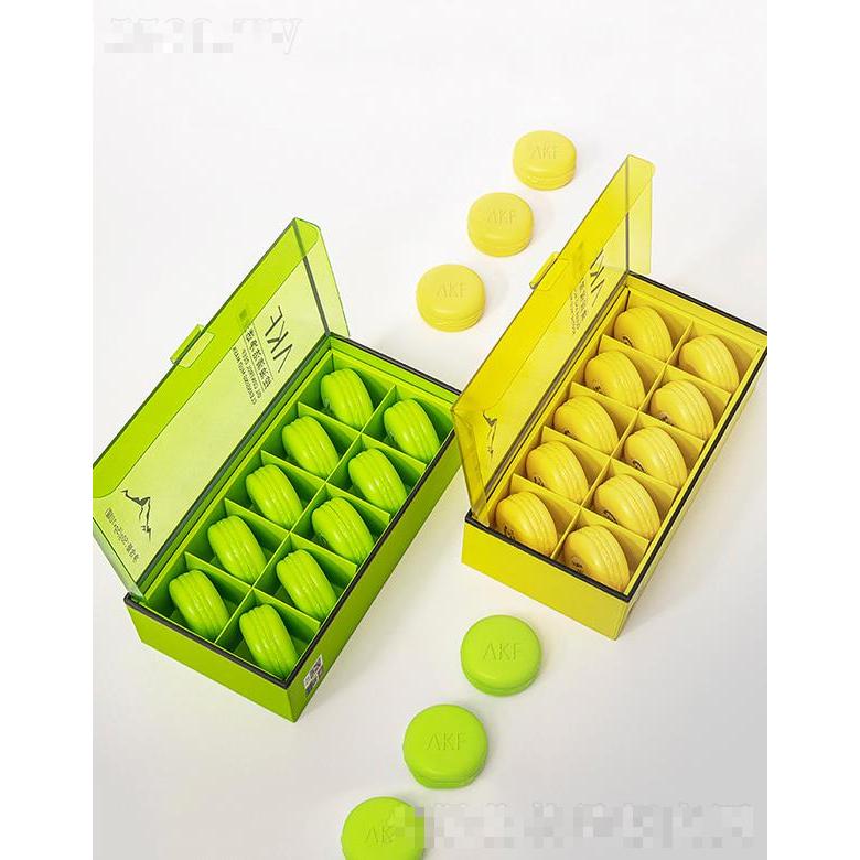 akf趣味马卡龙泥膜系列 5g*10亮黄 荧光绿纵享愉悦护肤